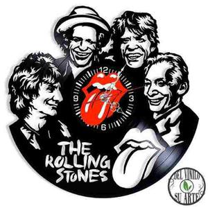 Rolling Stones Reloj De Pared Y Escritorio Vinilo Delivery