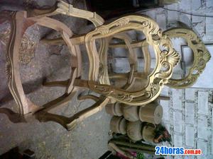 sillones tallados -calados de mohena
