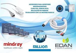 Accesorios Mindray, Edan, Million Monitor Multiparámetros