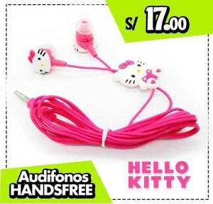 Audifono Handsfree Hello Kitty /minnie Mause / Batman /