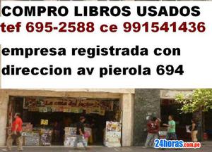 COMPRO LIBROS USADOS DE TODA CLASE,LIMA PERU.