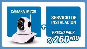 Kit: Camara Ip 720 + Servicio De Instalacion