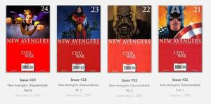 Marvel Avengers Nuevos Vengadores Civil War Comic Usa
