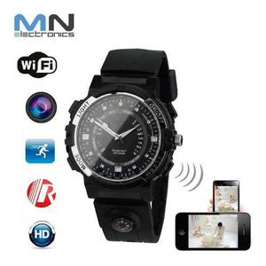 Reloj Camara Espia Wifi P2p Infrarrojo Hd Sensor Mov 8gb