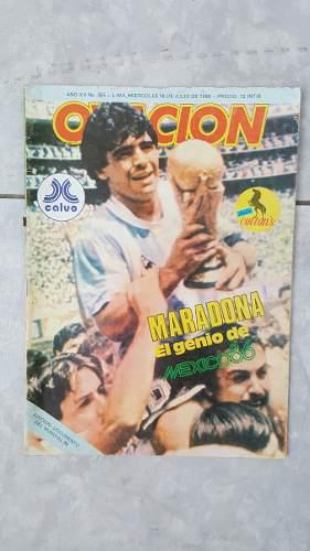 Revista Olvacion 1986 Maradona Mundial
