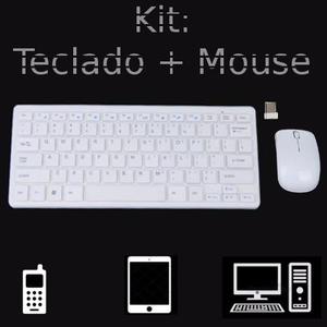 Set Mouse + Teclado Inalambrico Pc Telefonos Tablets