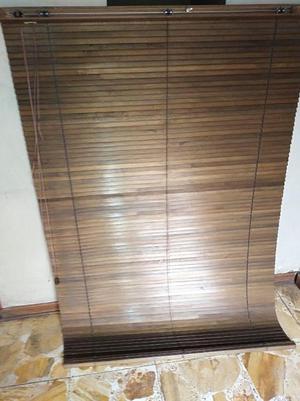 cortinas de madera
