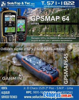 GPS GARMIN MAP 64s ESTUCHE DE TRANSPORTE GRATIS