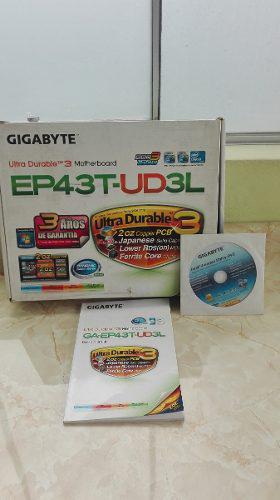 Placa Gigabyte Socket 775 Ep43t Ud3l Ddr3 Core2quad Core2duo