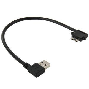 26cm 90 Grado Angulo Recto Usb 3.0 Micro Cable Dato Para