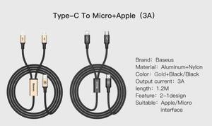 Adaptador 3a Rápida Usb-c Micro Usb Lightning Cable