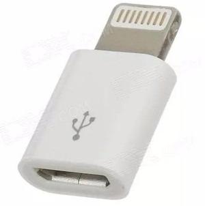 Adaptador Para Cargar Tu Iphone O Ipad Con Cable Micro Usb