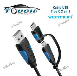 Cable Usb Tipo C 2en1 Vention(samsung S9 Plus Xiaomi Huawei)