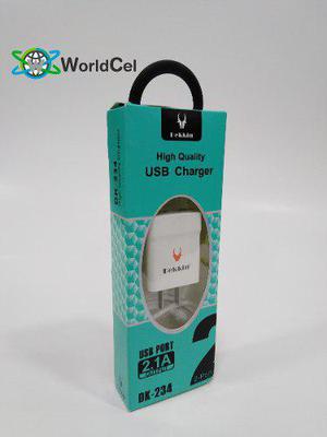 Cargador Dual Rapido Celular 2.1a + Cable Micro Usb Gratis