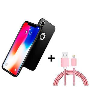 Combo Cover Iphone X / Xs + Cable Lightning De Nylon
