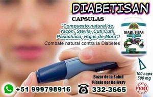 DIABETISAN en CAPSULAS 500mg x100 unidades anti-diabetes