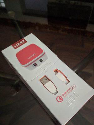 Ldnio Cargador Qualcomm Quick Charge 2.0 + Cable Microusb
