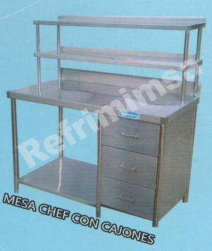 MESA CHEF CON CAJONES