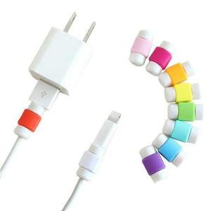 Protector De Cable Lighting Usb Iphone Colores