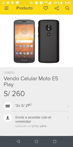 Celular Moto E5 Play