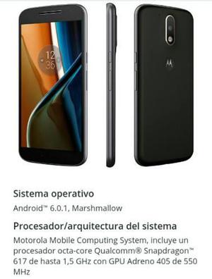 Moto G4 Dual Con Turbo Cargador Y Giroscopio