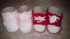 Zapatos Hermosos Tejidos Para Bebes