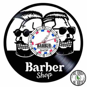 Barbería Barber Reloj De Pared Negocio Delivery