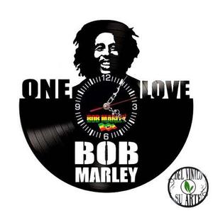 Bob Marley Reloj De Pared Y Escritorio Vinilo Delivery