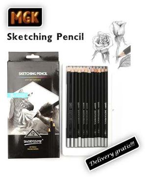 Lápices De Grafito Sketching Pencil X 12 Unidades