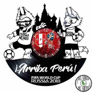 Mundial Rusia 2018 Perú Reloj De Pared Y Escritorio