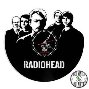 Radiohead Reloj De Pared Y Escritorio Delivery Vinilo