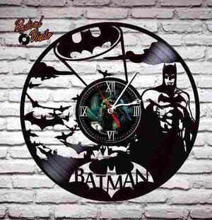 Reloj De Vinilo Retro Batman 4 Regalos