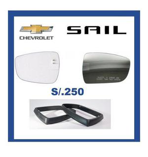 Espejos Vidrios, Chevrolet Sail Originales+seguro+envío