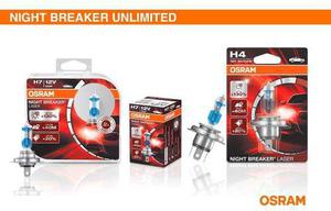 Focos Osram - Night Breaker Unlimited H1, H3, H4, H4, H7