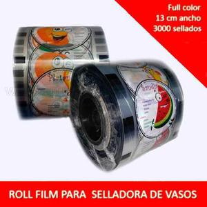 Rollos De Film Frutas / Selladora De Vasos 60 Soles