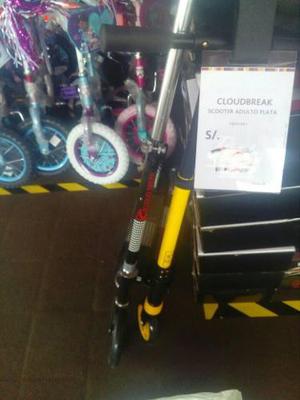 Scooter Adulto Cloudbreak En Amarillo Y Plata