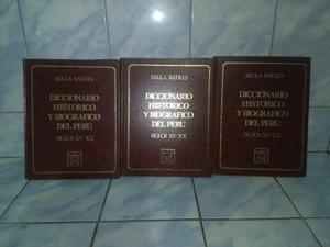 Vendo 3 Tomos Diccionario Historico Y Biografico Del Peru