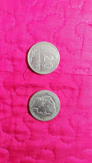 20 Monedas de 20 Centavos de Plata