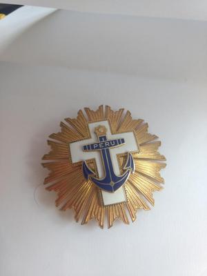 Condecoracion cruz peruana naval mrito de plata