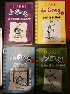 Cuatro libros del Diario de Greg usados