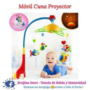 Movil Cuna Proyector De Luces Musical - Brujitas Store