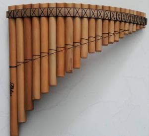 Flauta Pan 22 Tubos Bambú Afinación 440 Buen Sonido