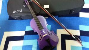 Violin Importado Eagle Color Violeta, Nuevo, Envios!!!!!!