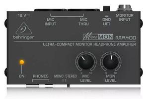 Amplificador De Audífonos Ultracompacto Behringer Ma400