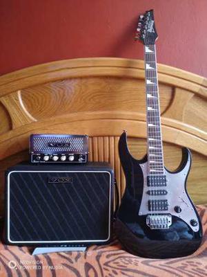 Guitarra Ibanez Con Amplificador Vox Valvular