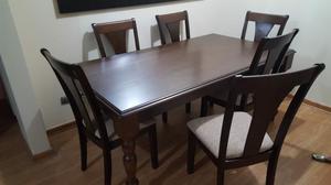 Juego de Comedor con 6 Sillas