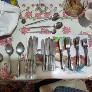 Juego de Cubiertos 100 piezas Nuevos Tenedores cuchillos