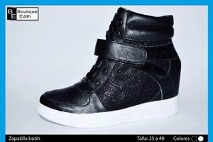 Zapatillas Botin Cuero Importado K-pop