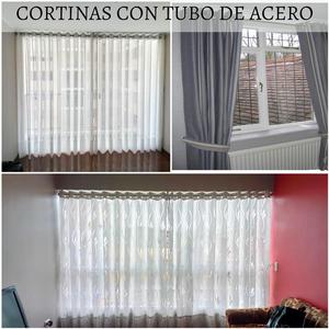 cortinas con tubo de acero, cortinas roller, roller screen,