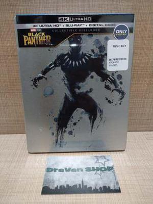 Black Panther Pantera Negra Steelbook 4k Blu Ray Pelicula